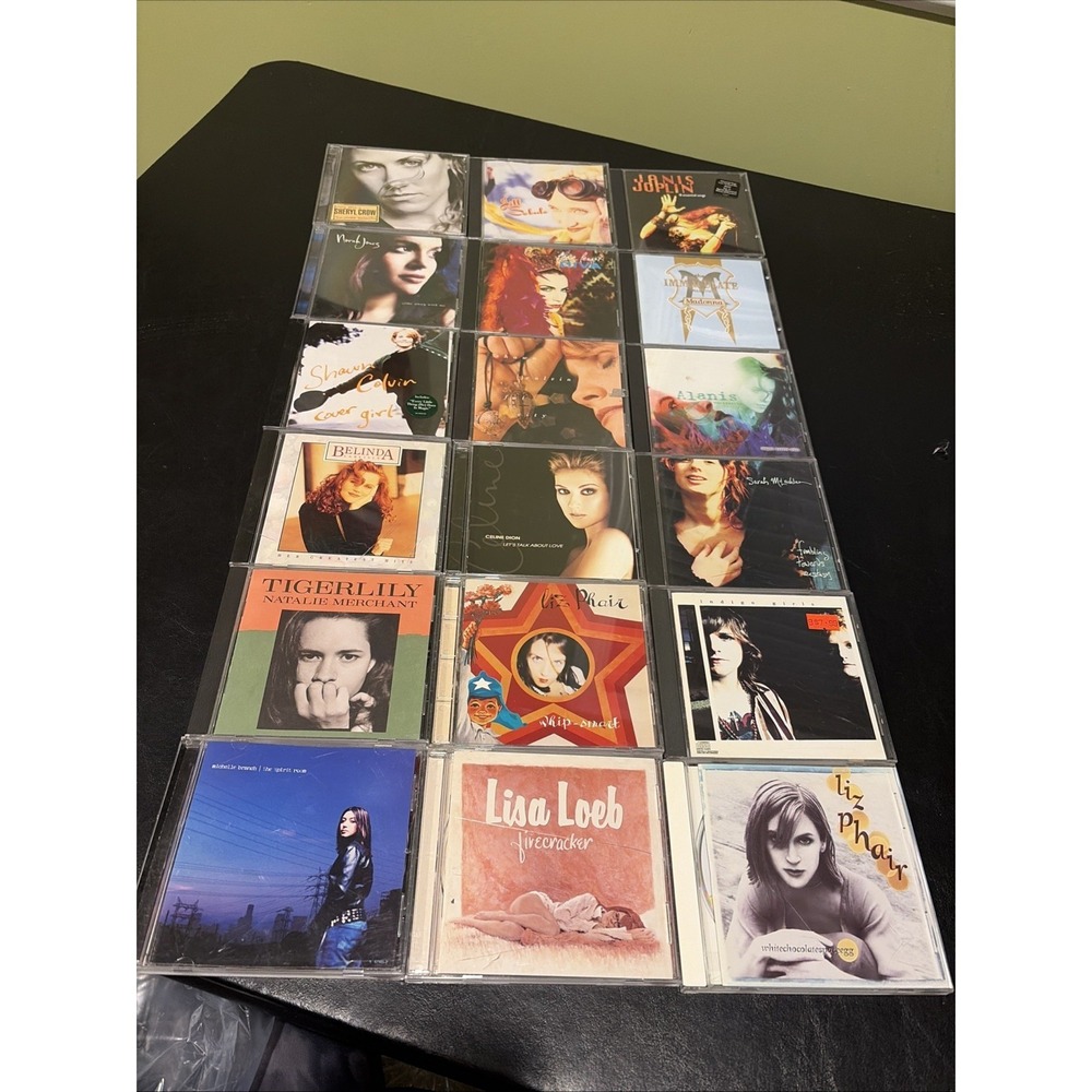 FEMALE SINGERS LOT OF 18 CDs BUNDLE DISCS Alanis Morissette, Sheryl Crow, Celine - Picture 2 of 14